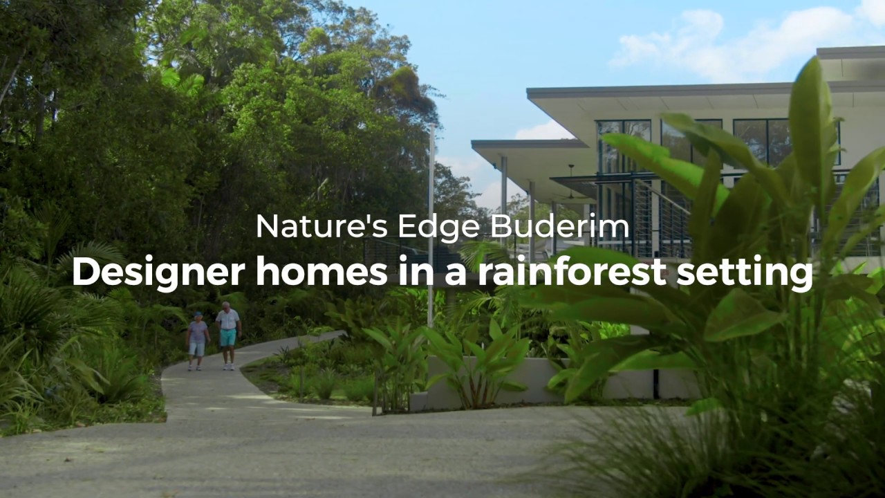 Nature's Edge Buderim beautiful designer homes in a rainforest setting