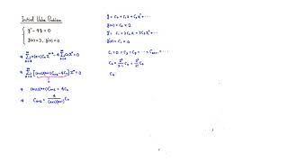 Initial Value Problem by Power Series Method