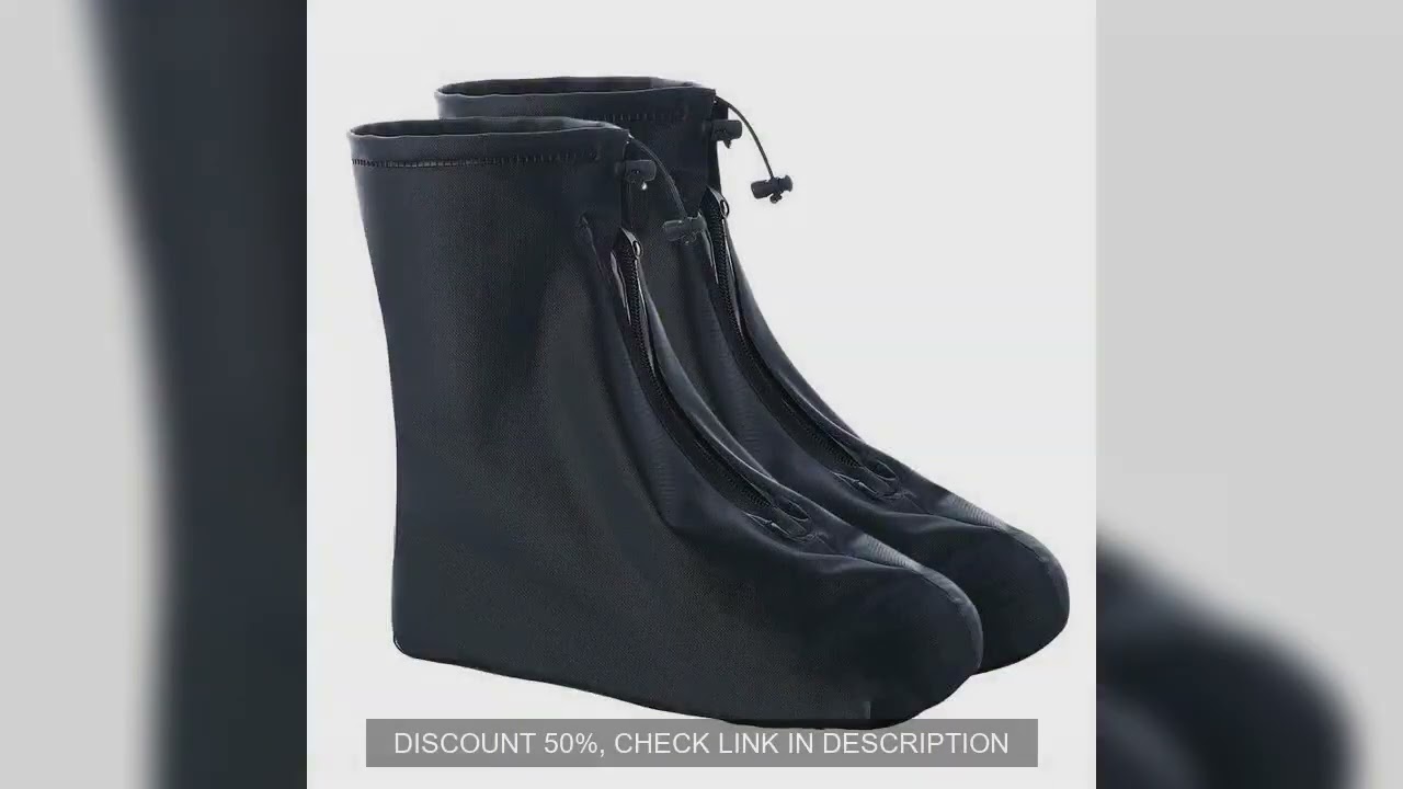 Waterproof Shoe Cover Silicone Sport Rain Boot Cover with Layer Non-slip Material Wear-resistant Thi