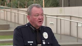 Live: LAPD chief to speak on department funding after mayor's request to city council.