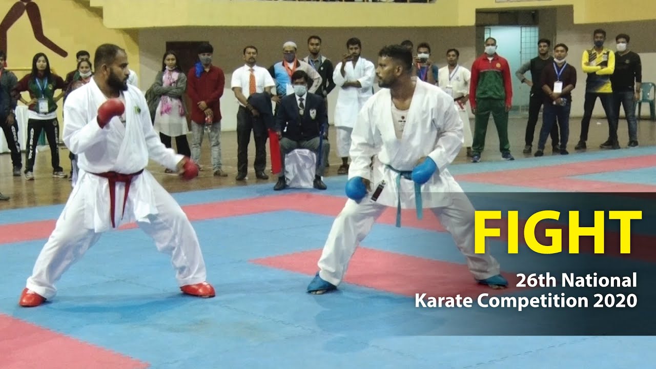 Karate Comp MENS FIGHT | 26th National Karate Competition 2020 - YouTube
