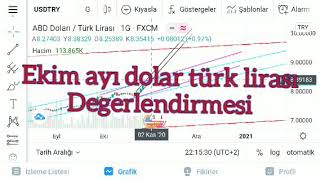 Ekim ayı dolar türk lirası kuru degerlendirmesi