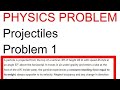 JEE Question on Projectiles Problem 1. #jee #jeeadvanced #projectilemotion