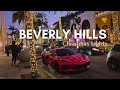 Beverly Hills Christmas Lights Sunset Walk In Rodeo Drive 4K