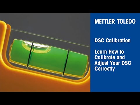 DSC calibration and adjustment