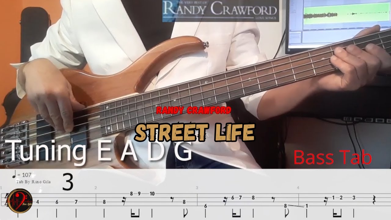 Randy Crawford Street Life (Cover Bass  +Tab)(Play Along)