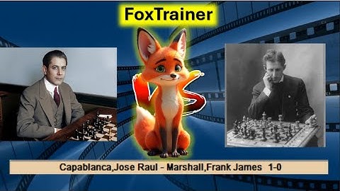 🦊FoxTrainer - ♟ Learn the Marshall Gambit | Capablanca vs Marshall 1918 | Chess openings explained