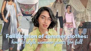 Fallification of summer clothes: How to style your favorite summer pieces for fall (inspo included)