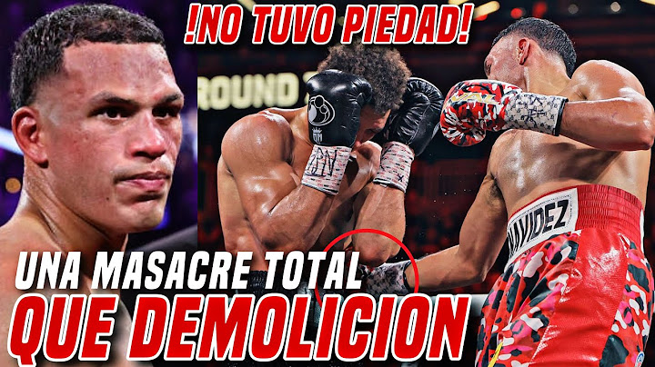 Brutal Demolición de David Benavidez hacia David Morrell Jr (El Novato)