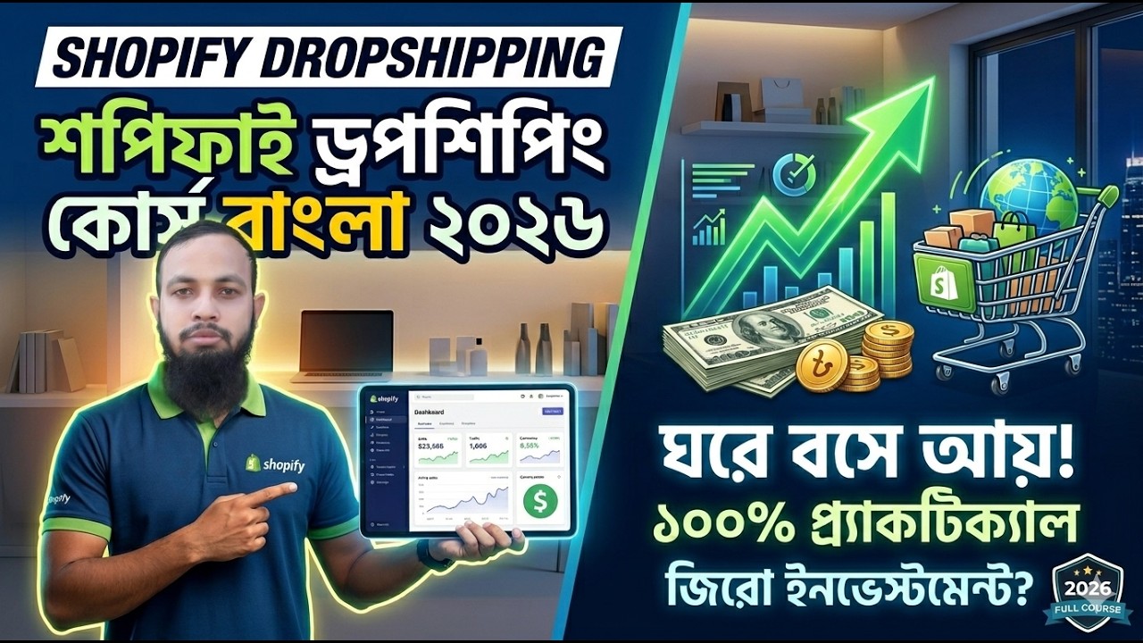 Shopify Dropshipping Tutorial for Beginners 2026 | Class No-03 - YouTube