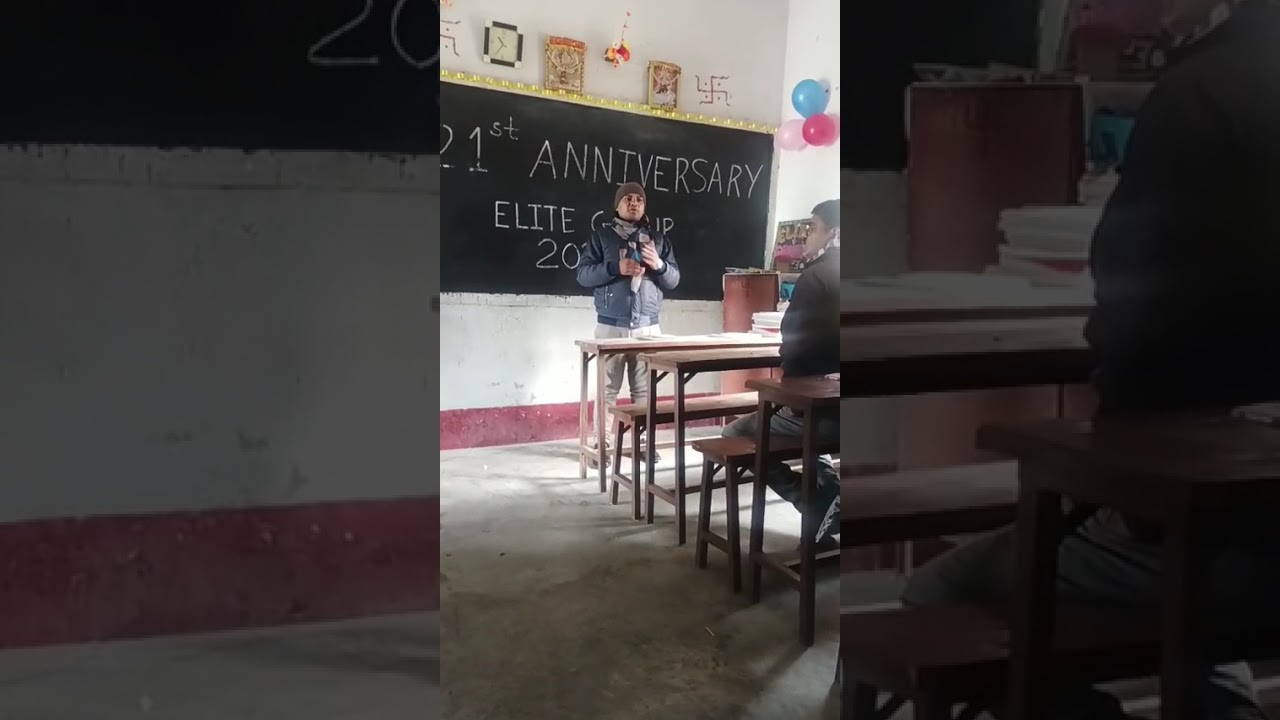 Mr Prakash announcing name of final selected students of year 2025 & expressing for faster 