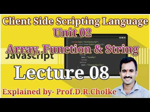 Unit 02 Array, Function and String_08 - YouTube