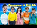 Living like doraemon characters in real life for 24 hours funny