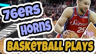 Philadelphia 76ers Post ISO Horns Basketball Play