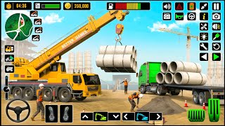 Bridge Construction Opereting Crane City Road Construction Game #02 - Android Gameplay screenshot 5