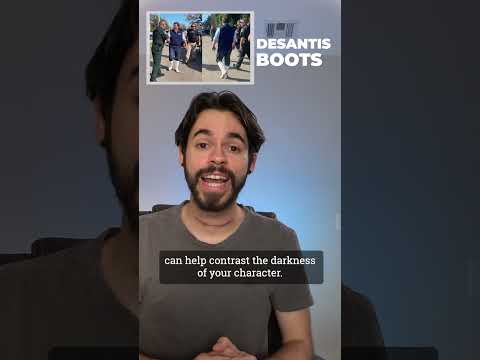 What does DeSantis got on his feet?