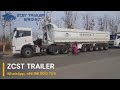 Tipper Trailer | 5 axles U shape dumper tipping semi tripper trailers are ready to ship to Africa