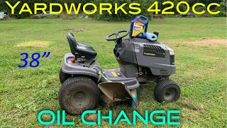 Yardworks 38” 420cc Easy DIY Oil Change ￼
