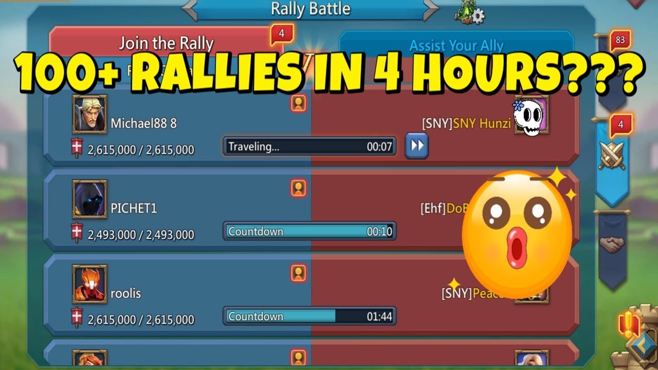 K105 Felt the True Power of a War Guild! - Lords Mobile - YouTube