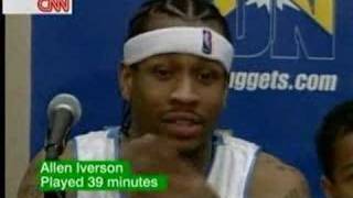Allen Iverson's Interview after Denver Nuggets' Debut