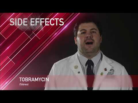 Tobramycin or Tobrex Medication Information (dosing, side effects, patient counseling)