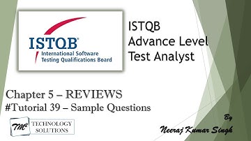 ISTQB Advance Test Analyst | Sample Questions on Chapter 5 | ISTQB Sample Questions