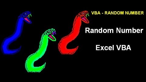 VBA Excel Random Number Generator