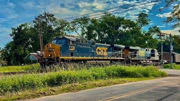 CSX E041-05 with CSXT CW44AH 7109 leading with an amazing Strange NF K5LA on 09/07/2025
