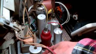 Philips Sonate BA581A Vacuum Tube Radio Video #5 Strange Tuning Effects