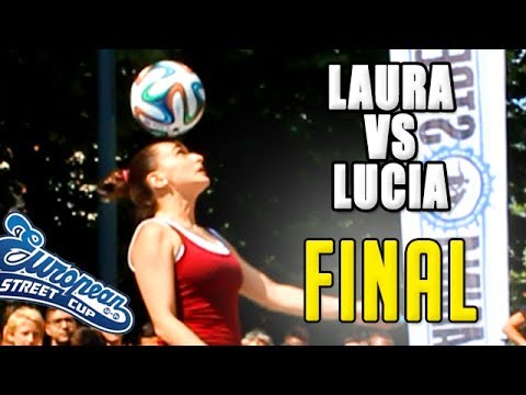 FEMALE FINAL - Laura vs Lucia - European Street Cup 2014 Brussels - YouTube