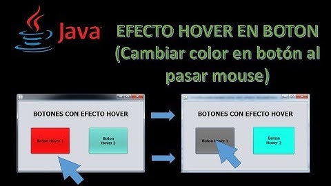 Cambiar color de un botón al pasar encima el mouse / Efecto Hover en Botón (JButton) /JAVA