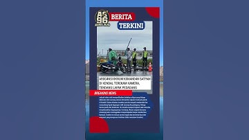AR0G4NSI 0KNUM K0MAND4N SATPAM DI KENDAL TEREKAM KAMERA, TENDANG LAPAK PEDAGANG