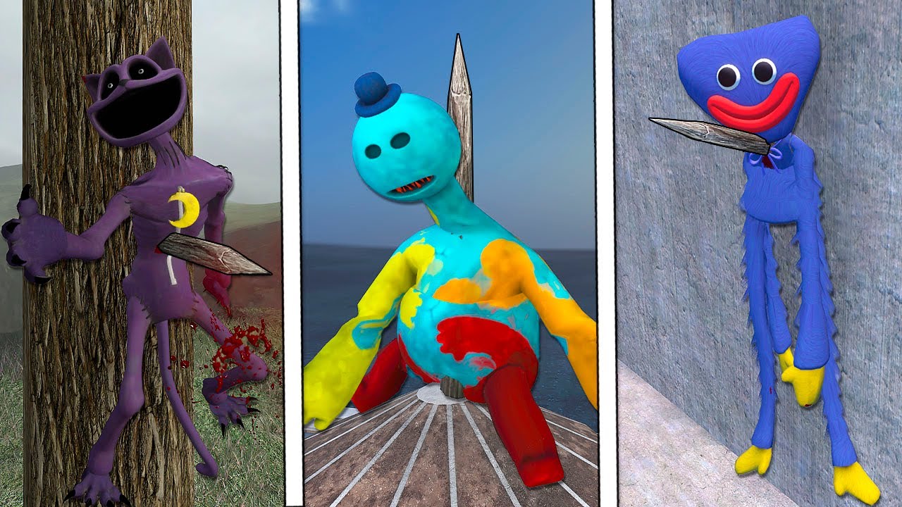 Poppy Playtime NPC Ragdoll Physics! Epic NPC Falls Compilation 