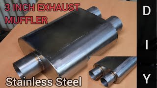 Homemade 3Inch Exhaust Muffler | Stainless Steel