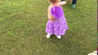 Mia's first Easter egg hunt
