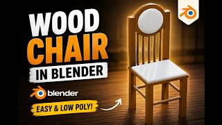Building a Low Poly Wooden Chair in Blender  Beginner Tutorial