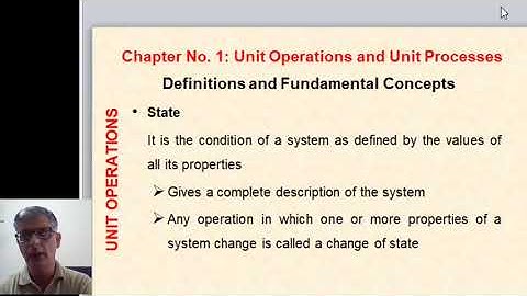 Unit Operations Lecture No  1