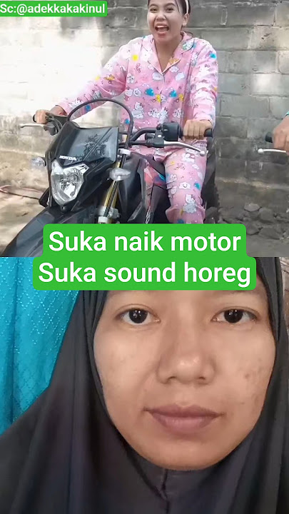 suka naik motor suka sound horeg#shortvideo #viral