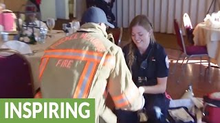 Paramedic called to scene receives surprise marriage proposal