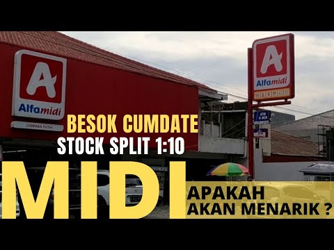 MIDI STOCK SPLIT, MENARIK GAK SIH? #alfamidi #midi #stocksplit