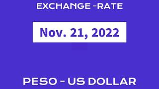 PHILIPPINE PESO - US DOLLAR EXCHANGE RATE TODAY