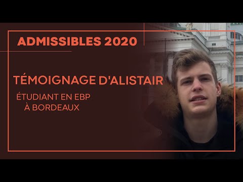 Alistair, étudiant EBP à Bordeaux