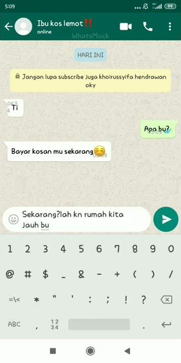 ibu kos jangan lemot ya||khoirussyifa funny chat