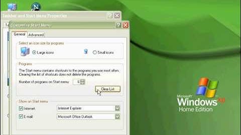 Windows XP Tutorial Customizing the Start Menu Microsoft Training Lesson 3.4