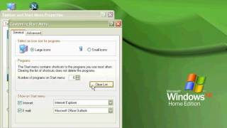 Windows XP Tutorial Customizing the Start Menu Microsoft Training Lesson 3.4