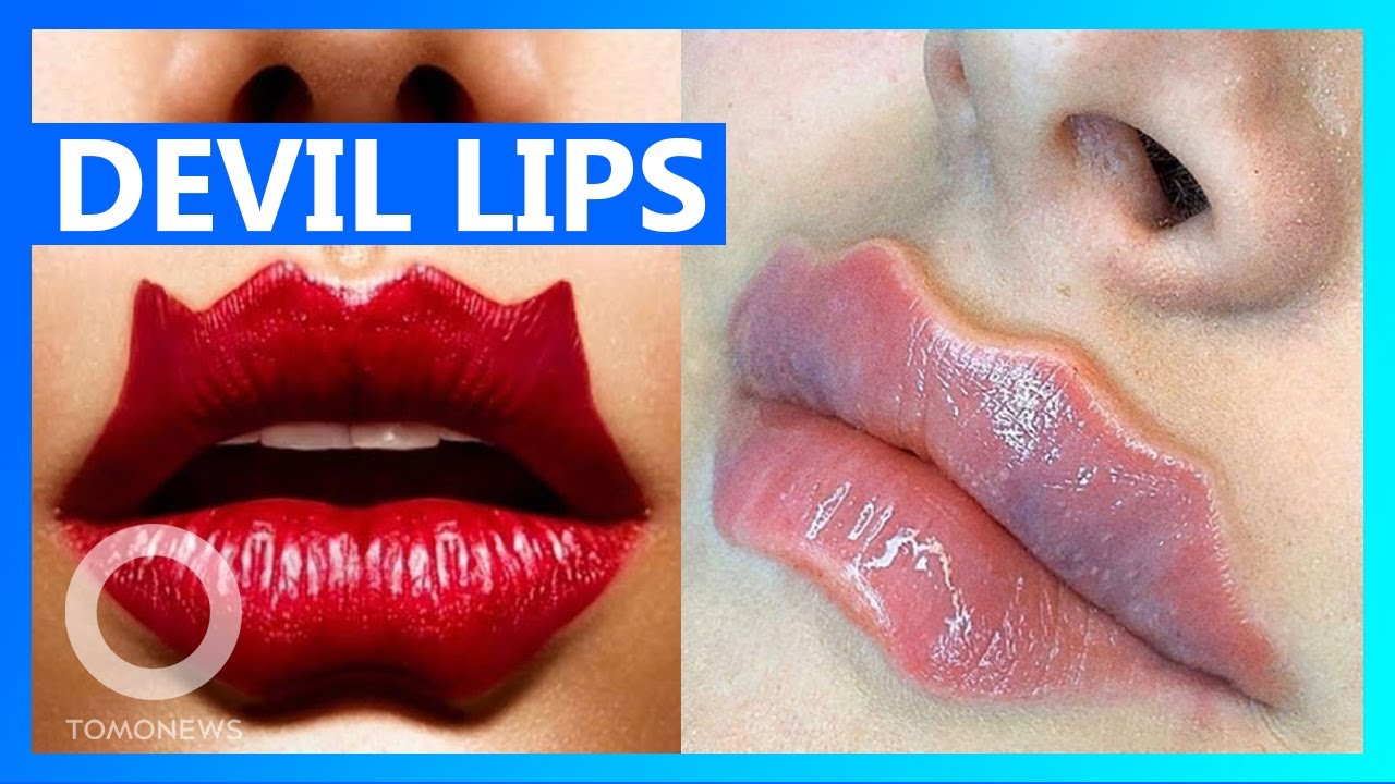 Russian girls cray for ‘devil lips’ beauty trend – TomoNews