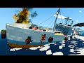 Old Tanker Explosion Causes Unstoppable Fire! - Stormworks Sinking Ship Survival Gameplay