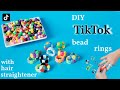 DIY TikTok Bead Rings with Hair Straightener