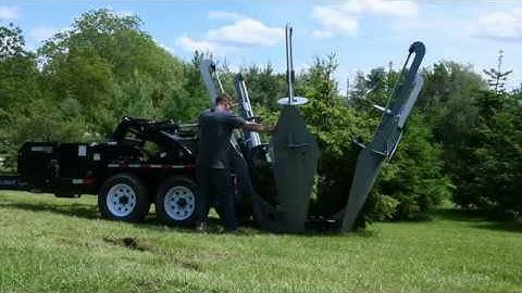 Baumalight - TR650 Trailer Tree Spade In Action