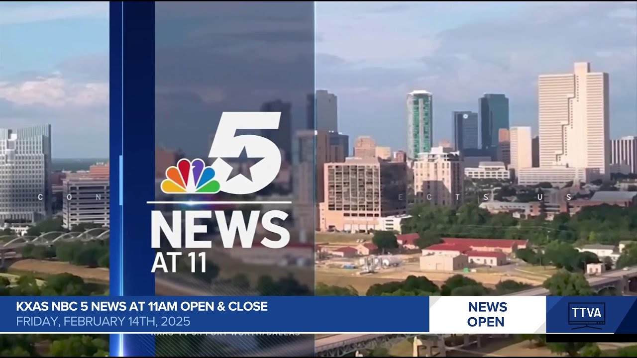 KXAS NBC 5 News at 11am Open & Close - 2/14/2025 - YouTube